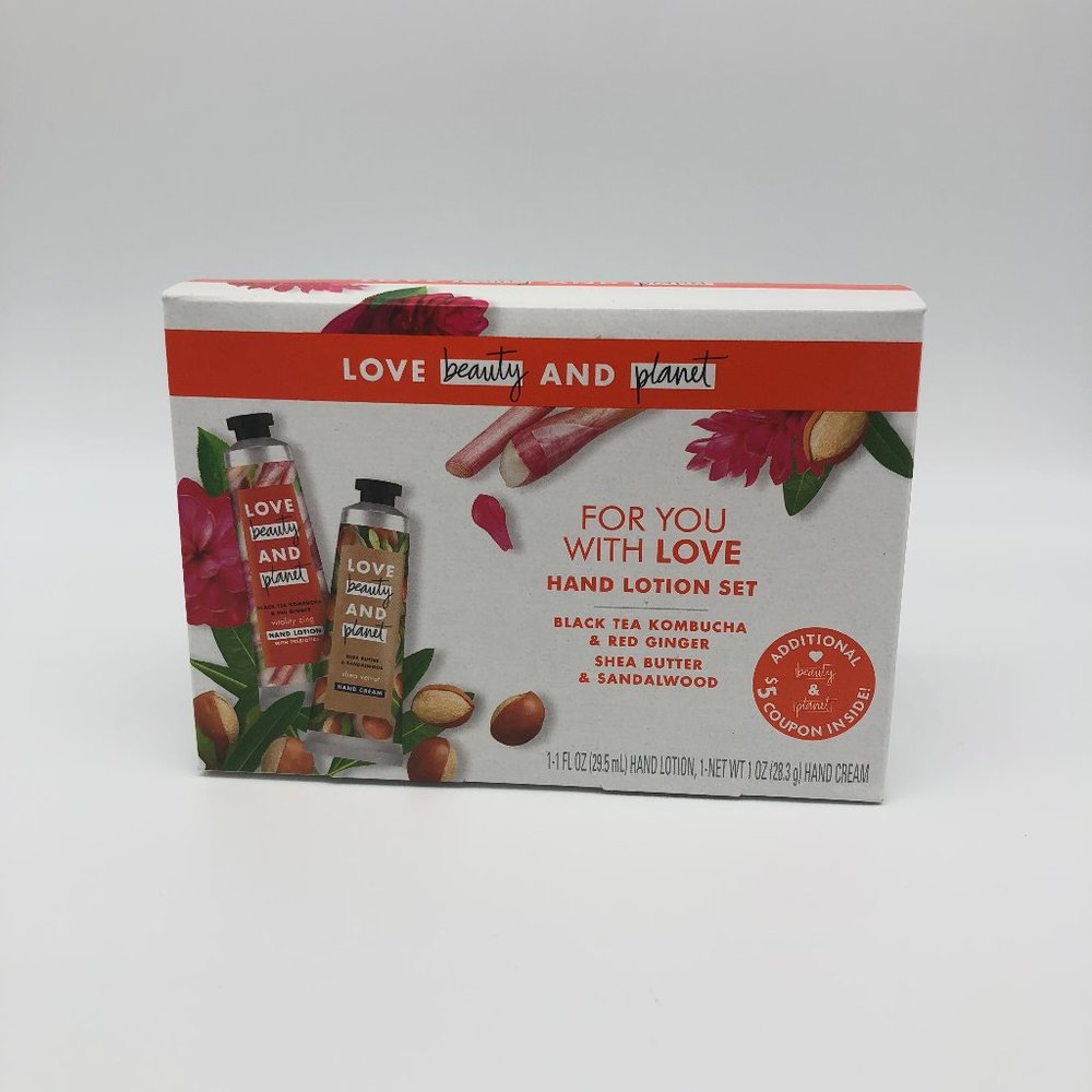 Love Beauty and Planet Hand Lotion & Cream Set, Vitality Zing & Shea Velvet NEW